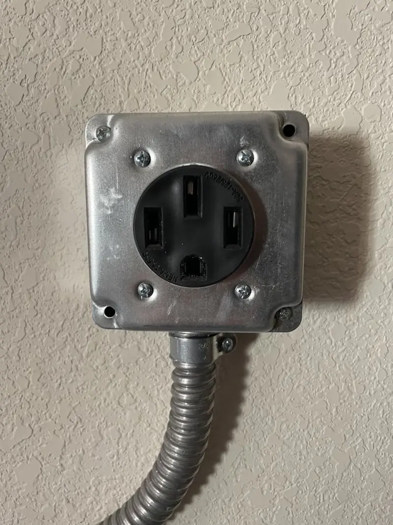 NEMA 14-50 outlet installed for Smart Home Electrical in Port Angeles